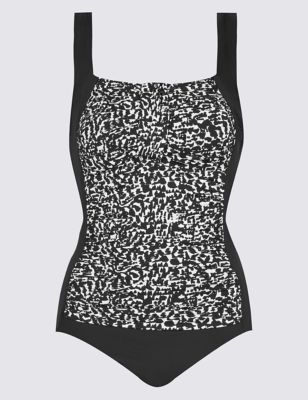 Post Surgery Amalfi Print Ruched Swimsuit with Secret Slimming&trade;